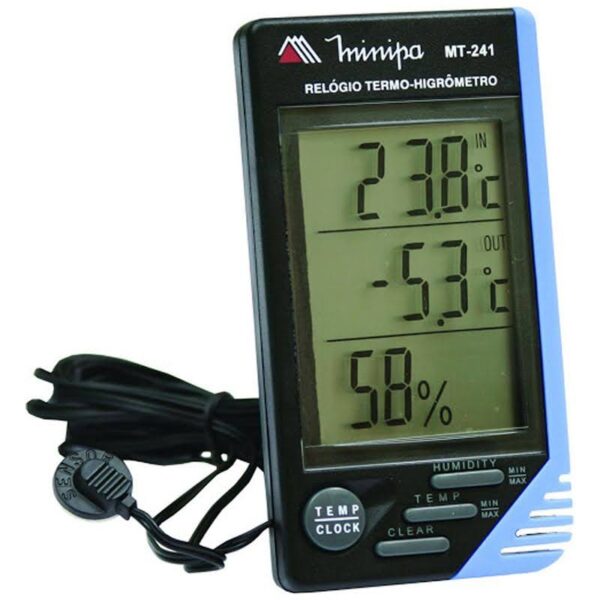 Termo-higrometro minipa mt-241 
